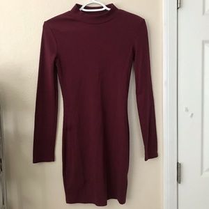 Ribbed Long Sleeve Dress
